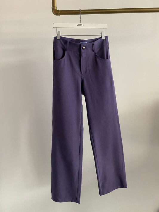 Trousers Straight Violet