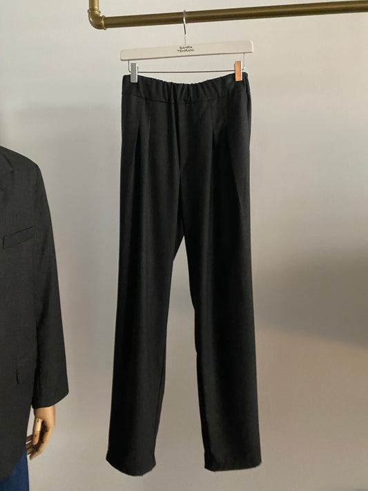 Trousers Suit Dark Grey Fischgrät