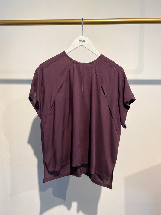 Shirt Blouse "Fold" Bordeaux