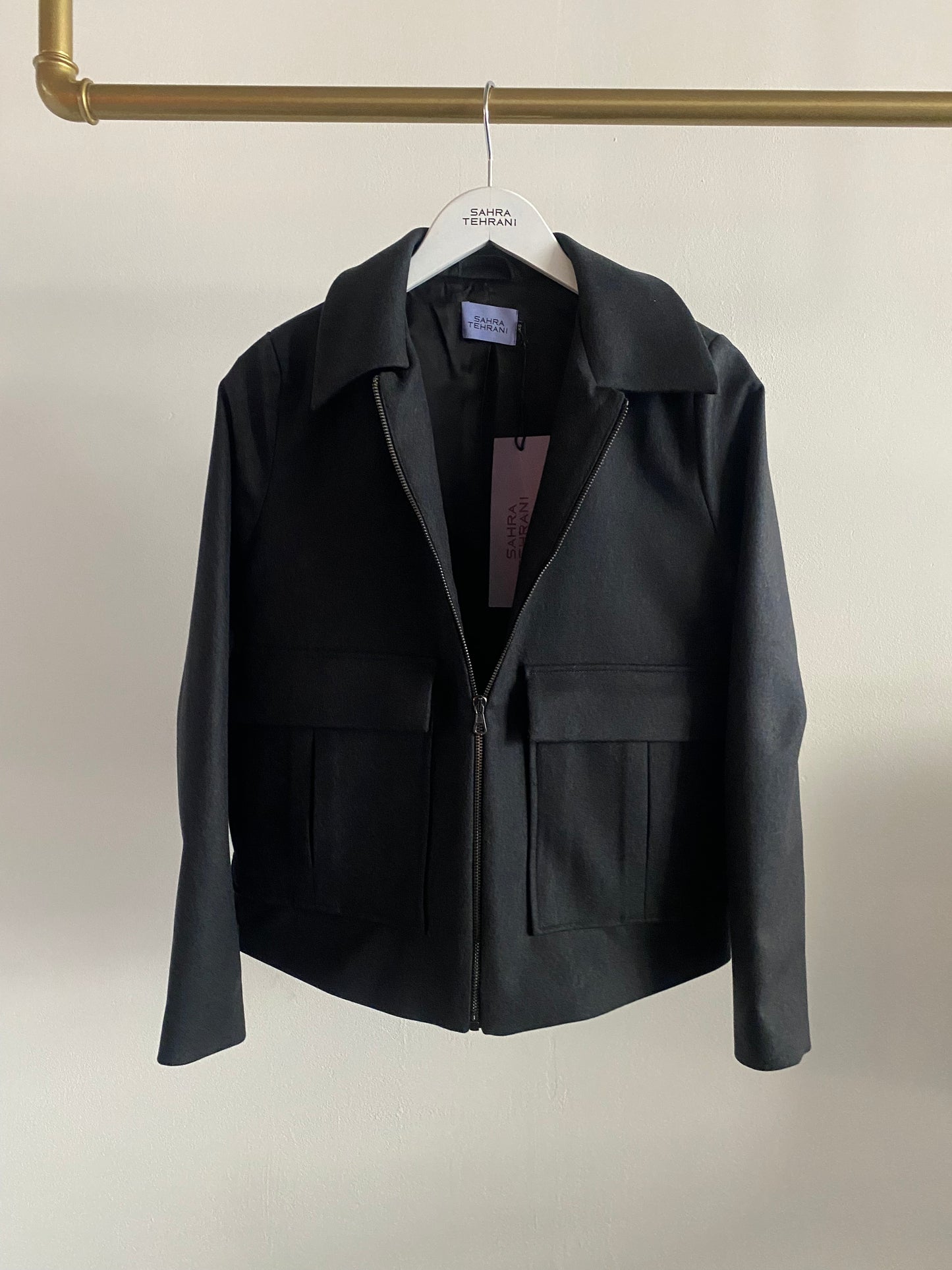 Short Jacket Grey Check