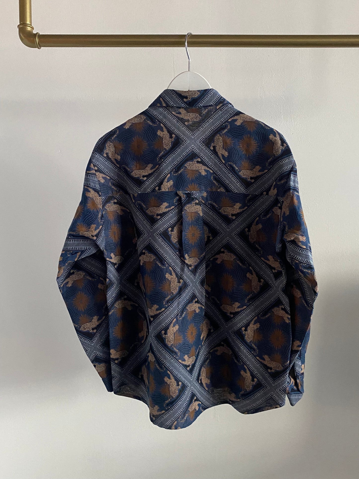 Hemd Blau Gepard