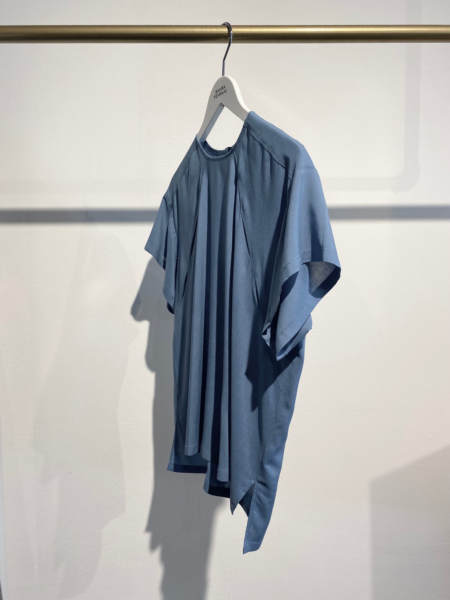 Blusen Shirt "Fold" Blaugrau