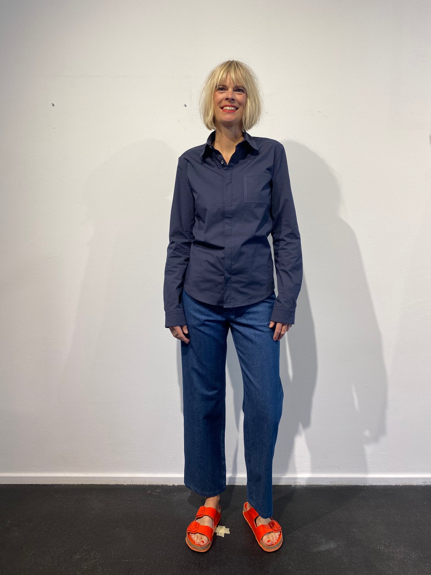 Hemd Unisex Nachtblau