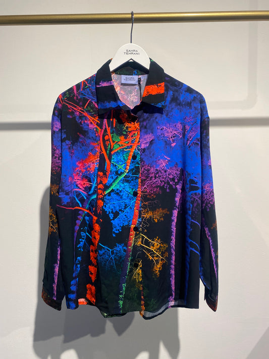Hemd oversized unisex „Trees“