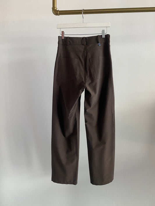 Trousers Straight Braun
