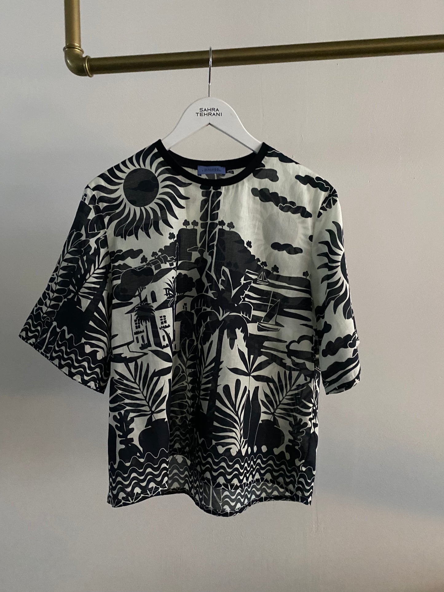T-Shirt Maritim Black & Cream