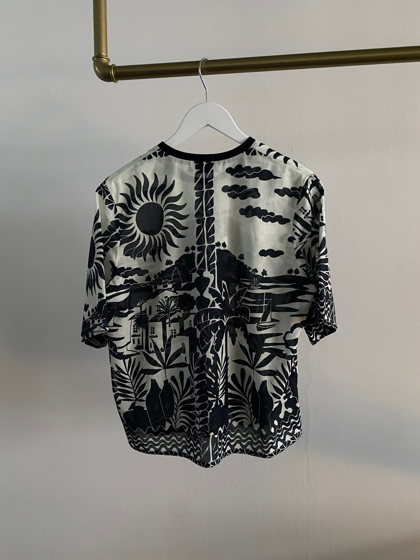 T-Shirt Maritim Black & Cream