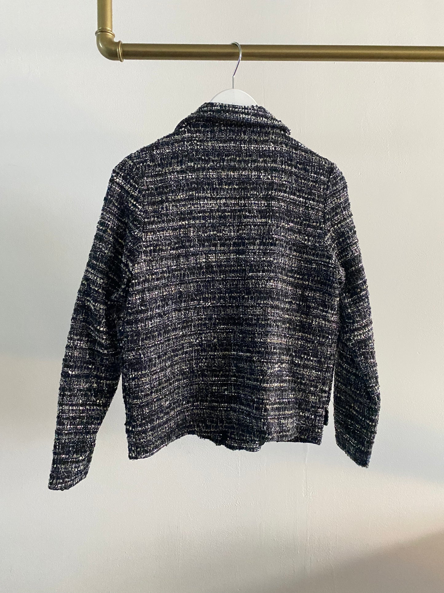 Short Jacket Black Silver