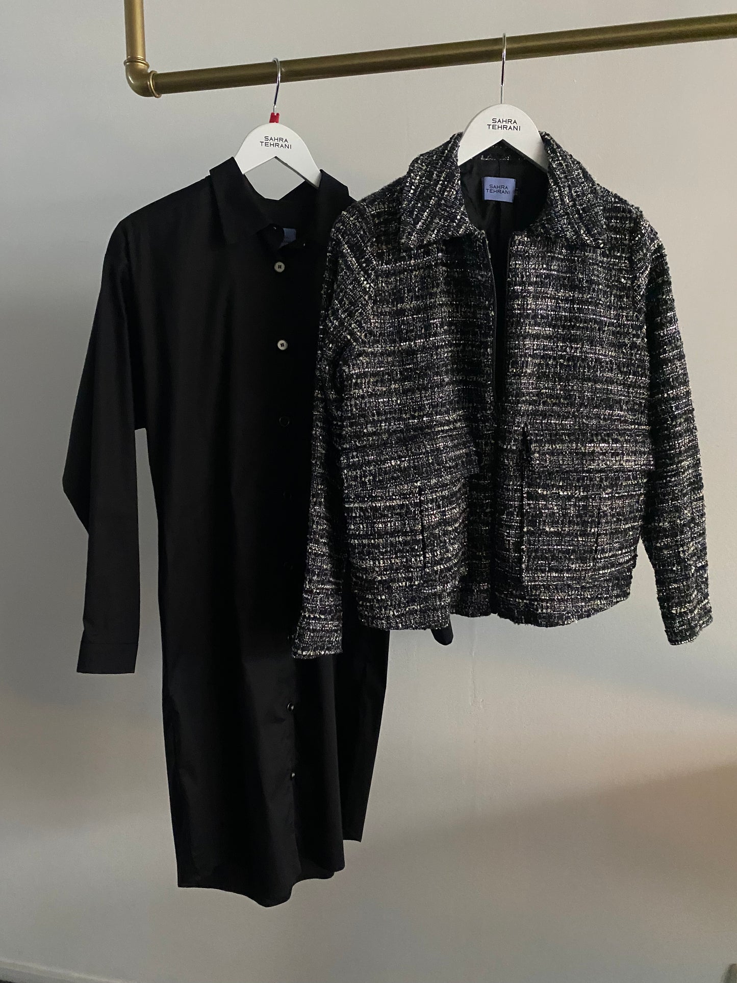 Short Jacket Black Silver